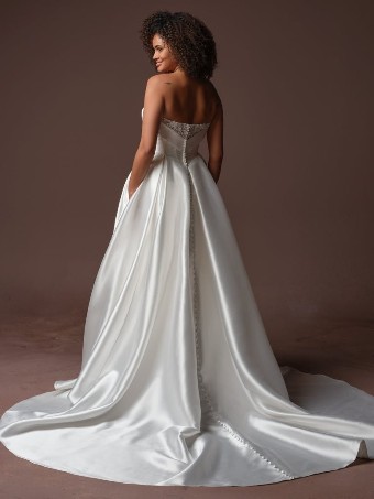 Rebecca Ingram AGATHA #2 All Ivory (gown with Ivory Illusion) thumbnail
