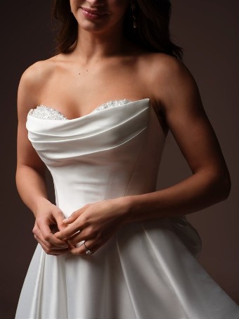 Rebecca Ingram JOANIE #0 default All Ivory (gown with Ivory Illusion) thumbnail