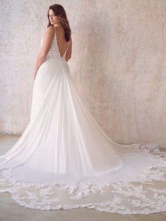 Maggie Sottero FAYETTE #2 Ivory (gown with Natural Illusion) thumbnail