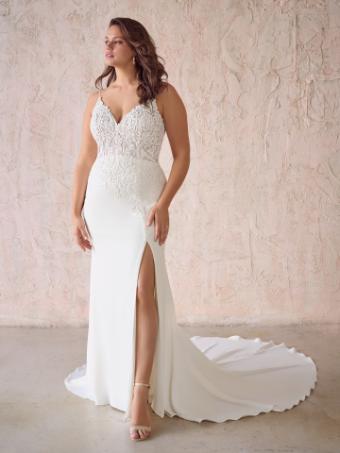 Maggie Sottero FAYETTE #3 Ivory (gown with Natural Illusion) thumbnail
