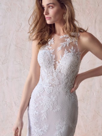 Maggie Sottero KERN #0 default Ivory over Misty Mauve (gown with Natural Illusion) thumbnail