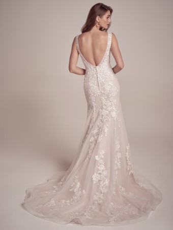 Maggie Sottero DAISY [Personalized] Plain Tulle #2 All Ivory (gown with Ivory Illusion) thumbnail