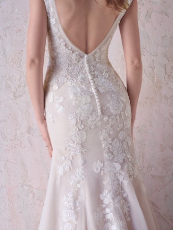 Maggie Sottero DAISY [Personalized] Plain Tulle #3 default All Ivory (gown with Ivory Illusion) thumbnail