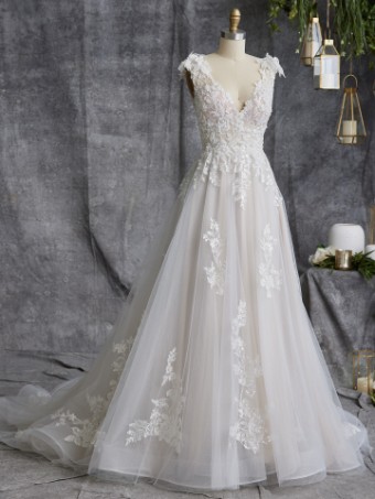 Maggie Sottero BERNADETTE [Personalized] Lined Bodice #0 default Ivory thumbnail