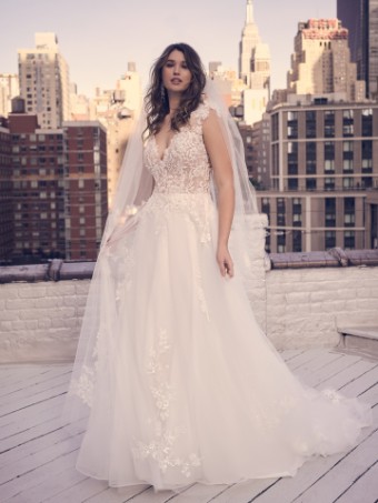 Maggie Sottero BERNADETTE #0 default Ivory over Soft Blush thumbnail
