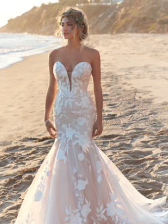 Rebecca Ingram HATTIE #2 default Ivory over Misty Mauve (gown with Nude Illusion) thumbnail