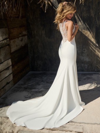 Rebecca Ingram LOTTIE #1 Ivory (gown with Natural Illusion) thumbnail