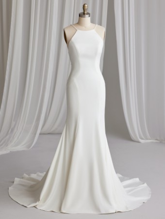 Rebecca Ingram LOTTIE #3 Ivory (gown with Natural Illusion) thumbnail
