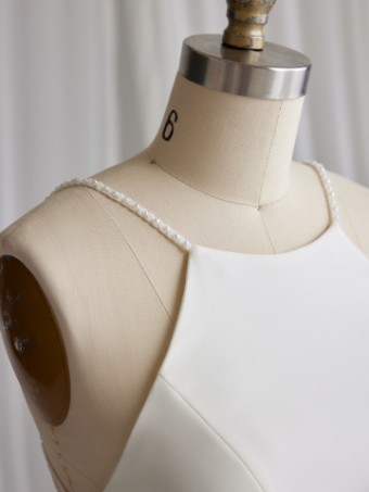 Rebecca Ingram LOTTIE #4 Ivory (gown with Natural Illusion) thumbnail