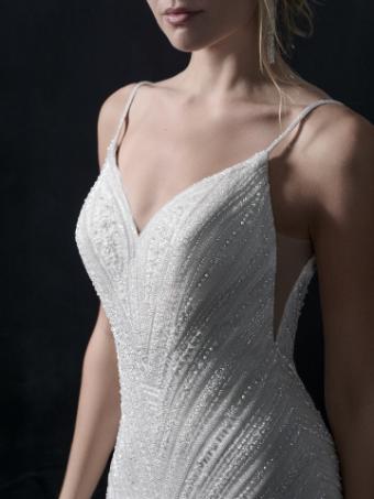 Sottero and Midgley BOSTON [Personalized] Plunge Neckline #4 Ivory over Soft Pearl (gown with Ivory Illusion) thumbnail