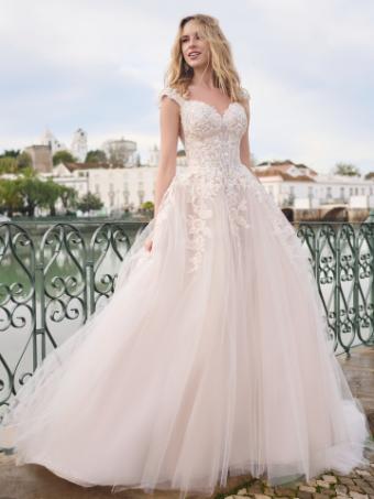 Sottero and Midgley BISETTE #1 Ivory/Silver Accent (gown with Ivory Illusion) thumbnail
