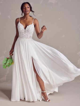 Rebecca Ingram POPPY #1 Ivory (gown with Natural Illusion) thumbnail