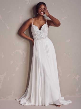 Rebecca Ingram POPPY #0 default Ivory (gown with Natural Illusion) thumbnail