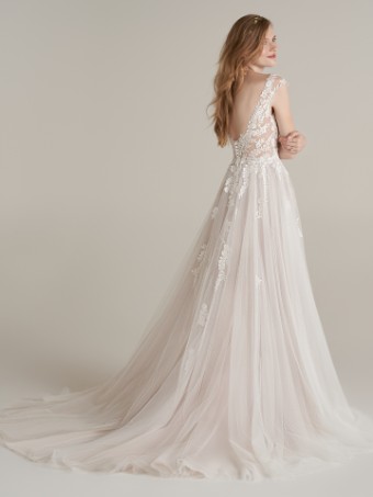 Rebecca Ingram INGRID #4 default Ivory over Stone (gown with Natural Illusion) thumbnail