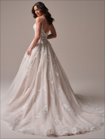 Maggie Sottero Liberty #1 All Ivory (gown with Ivory Illusion) thumbnail