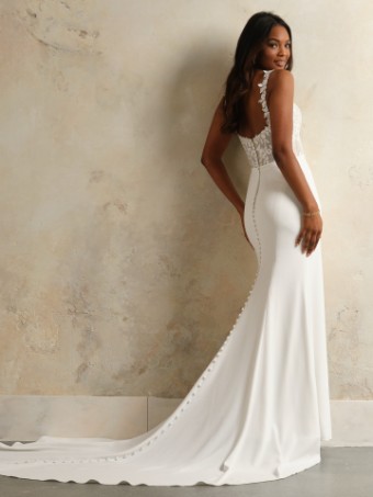 Rebecca Ingram CECILIA #6 default Ivory (gown with Natural Illusion) thumbnail
