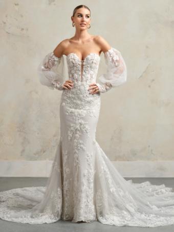 Sottero and Midgley CHESNEY #4 All Ivory (gown with Ivory Illusion) thumbnail