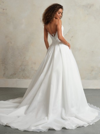Maggie Sottero TINSLEY #1 All Ivory (gown with Ivory Illusion) thumbnail
