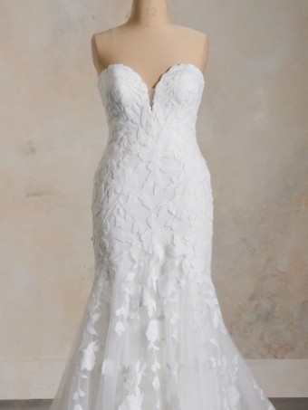 Maggie Sottero BRIDGET #4 Ivory over Soft Blush (gown with Natural Illusion) thumbnail