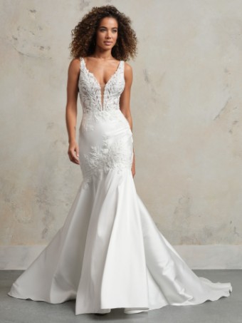Rebecca Ingram ANDREA #0 default Ivory (gown with Natural Illusion) thumbnail