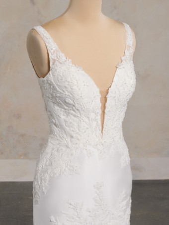 Rebecca Ingram ANDREA #2 Ivory (gown with Natural Illusion) thumbnail