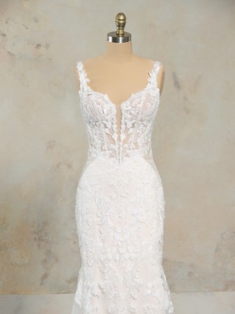 Maggie Sottero ZETA #0 default Ivory over Soft Blush (gown with Ivory illusion) thumbnail