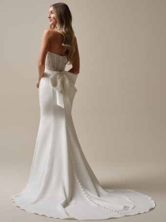 Rebecca Ingram HEYDA #2 Ivory (gown with Natural Illusion) thumbnail