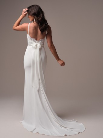 Rebecca Ingram JAZZY #1 All Ivory (gown with Ivory Illusion) thumbnail