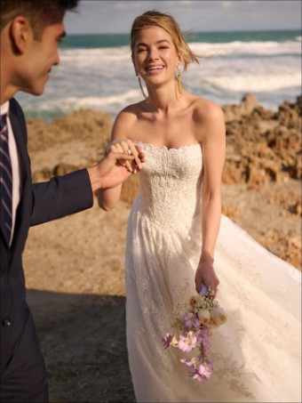 Maggie Sottero PRESCOTT #0 default All Ivory (gown with Ivory Illusion) thumbnail