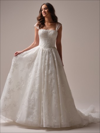 Maggie Sottero PRESCOTT #1 All Ivory (gown with Ivory Illusion) thumbnail