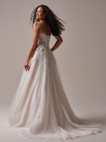 Rebecca Ingram PAIGE #1 All Ivory (gown with Ivory Illusion) thumbnail