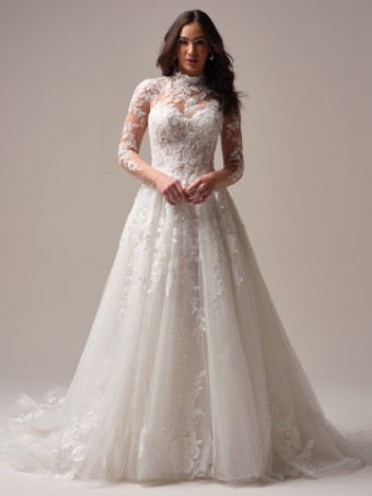 Sottero and Midgley DARREN #2 All Ivory (gown with Ivory Illusion) thumbnail