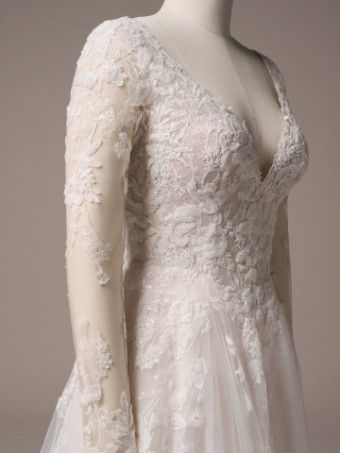 Rebecca Ingram HONOR #1 All Ivory (gown with Ivory Illusion) thumbnail