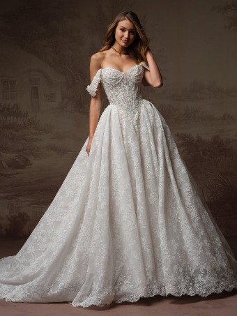Maggie Sottero RYLAND #3 Ivory over Blush (gown with Ivory Illusion) thumbnail