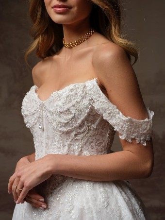 Maggie Sottero RYLAND #4 Ivory over Blush (gown with Ivory Illusion) thumbnail