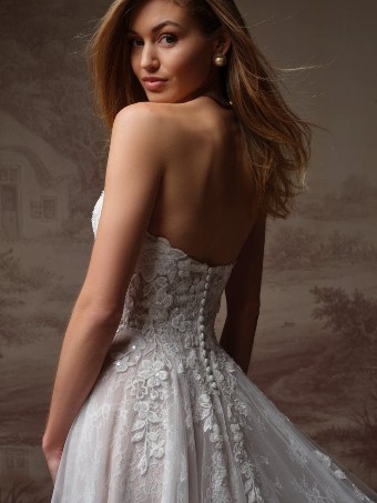 Maggie Sottero HADLEY #5 All Ivory (gown with Ivory Illusion) thumbnail