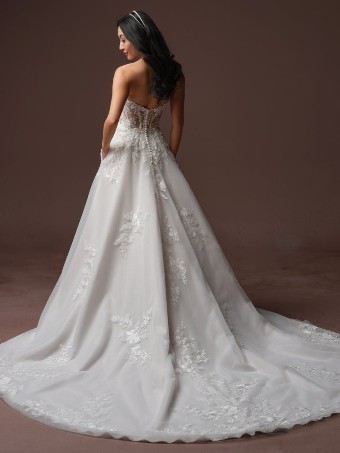 Rebecca Ingram BERNADINE #5 All Ivory (gown with Ivory Illusion) thumbnail
