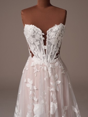 Maggie Sottero NATALIE #1 Ivory over Blush (gown with Light Nude Illusion) thumbnail
