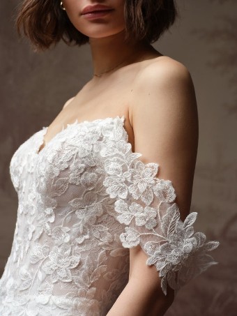Rebecca Ingram BRANDY #3 All Ivory (gown with Ivory Illusion) thumbnail