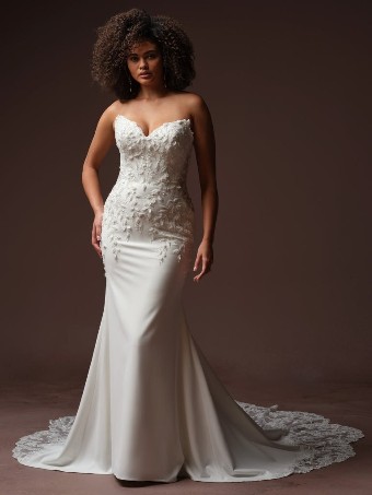 Sottero and Midgley BLAIR #0 default Ivory/Silver Accent (gown with Ivory Illusion) thumbnail